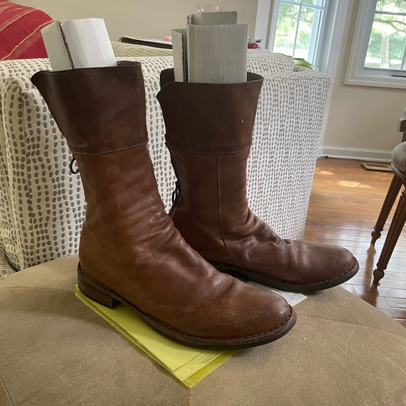 Fiorentini + Baker Dark Brown Leather Boots. These are unisex size 10 women 41